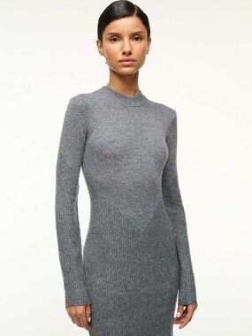 NWT STAUD Ramona Dress - Charcoal Gray